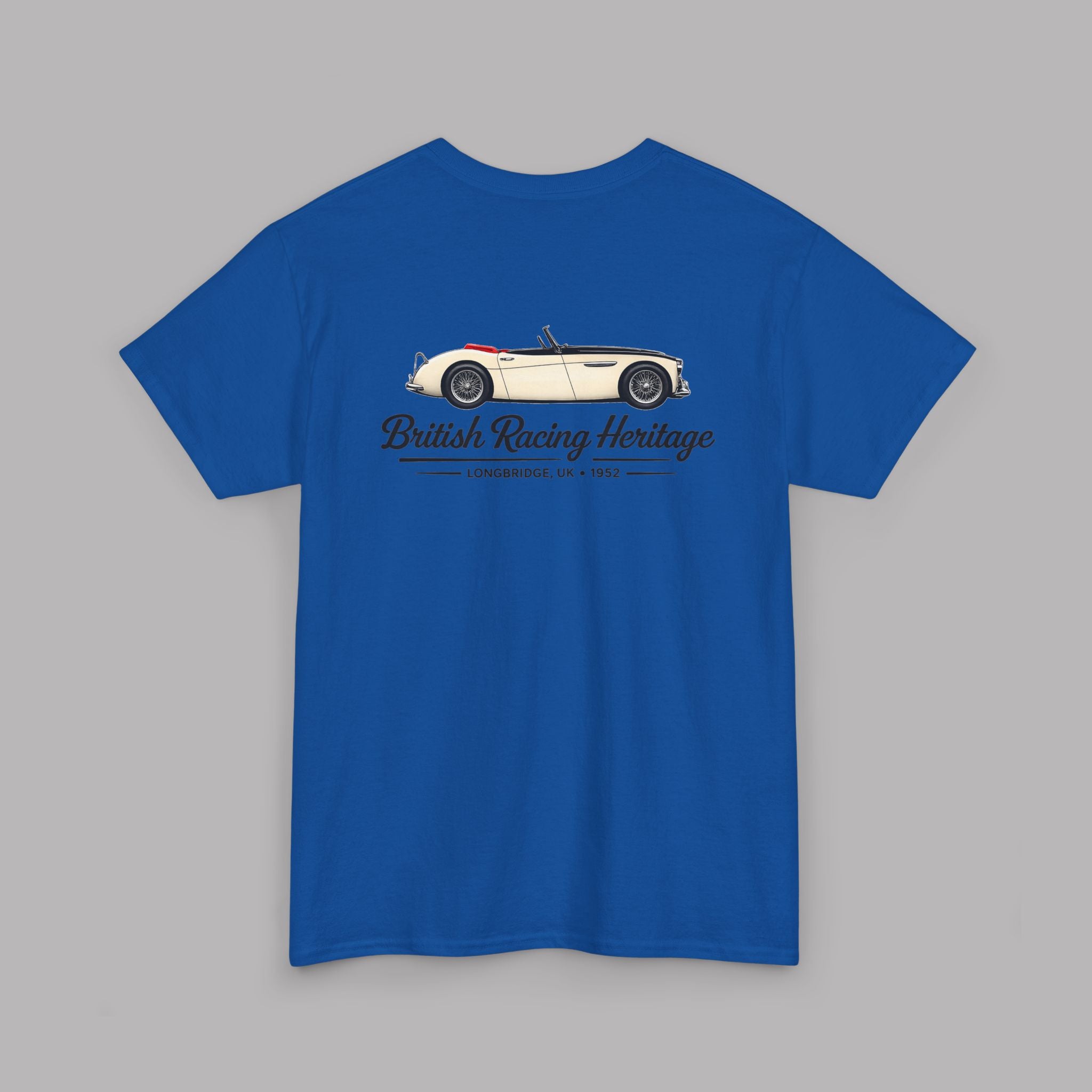 Vintage British Racing Heritage Tee | Classic Roadster Graphic