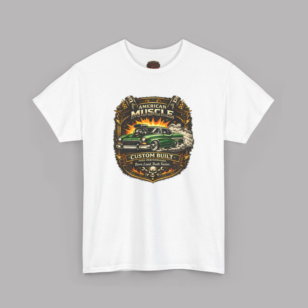 American Muscle Custom Built Tee | Retro Hot Rod Shirt