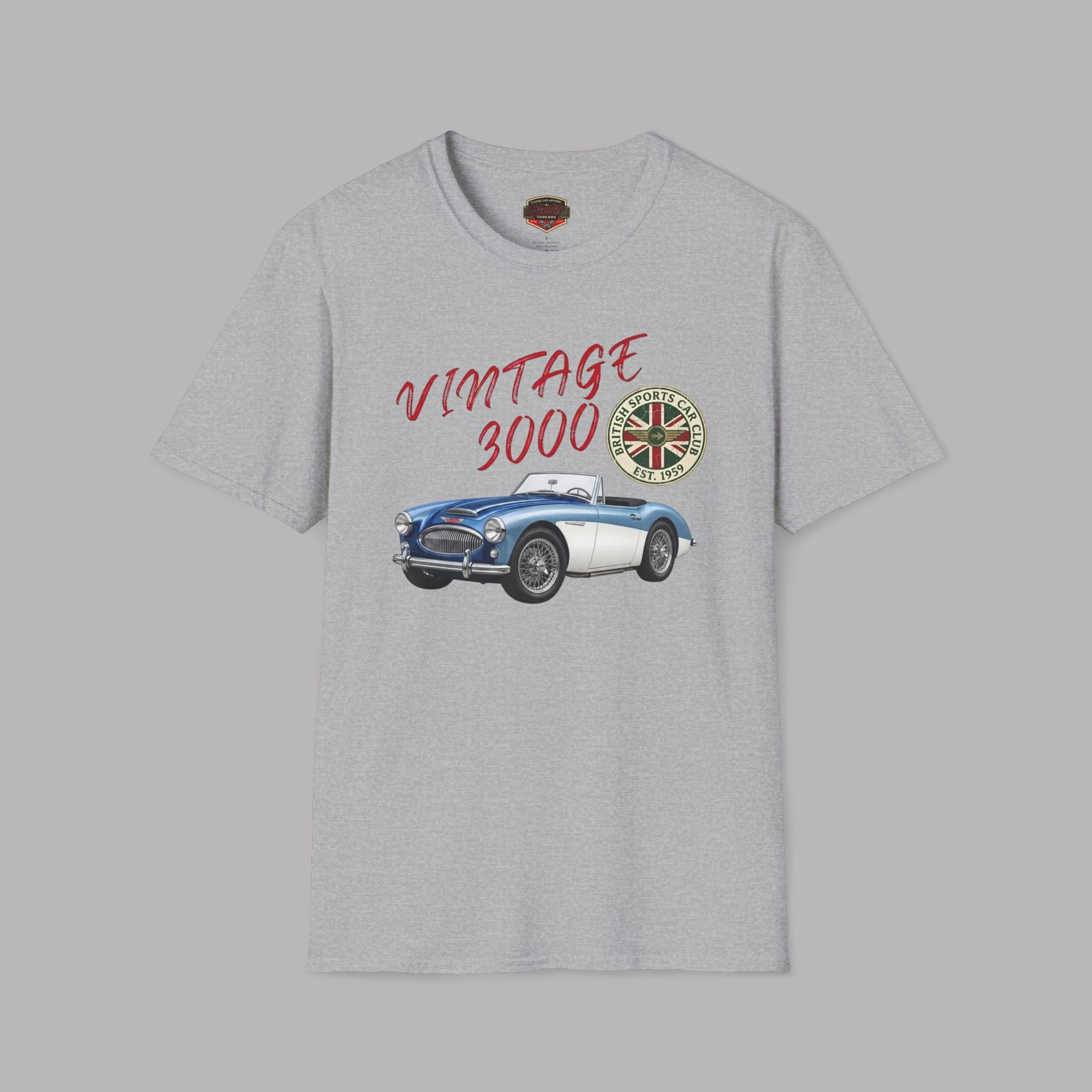 Vintage Roadster Club Tee | Classic British Sports Car Gift