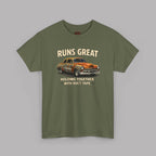 Funny Classic Car T-Shirt – Runs Great Tee