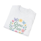Grow Free Floral Wreath T-Shirt