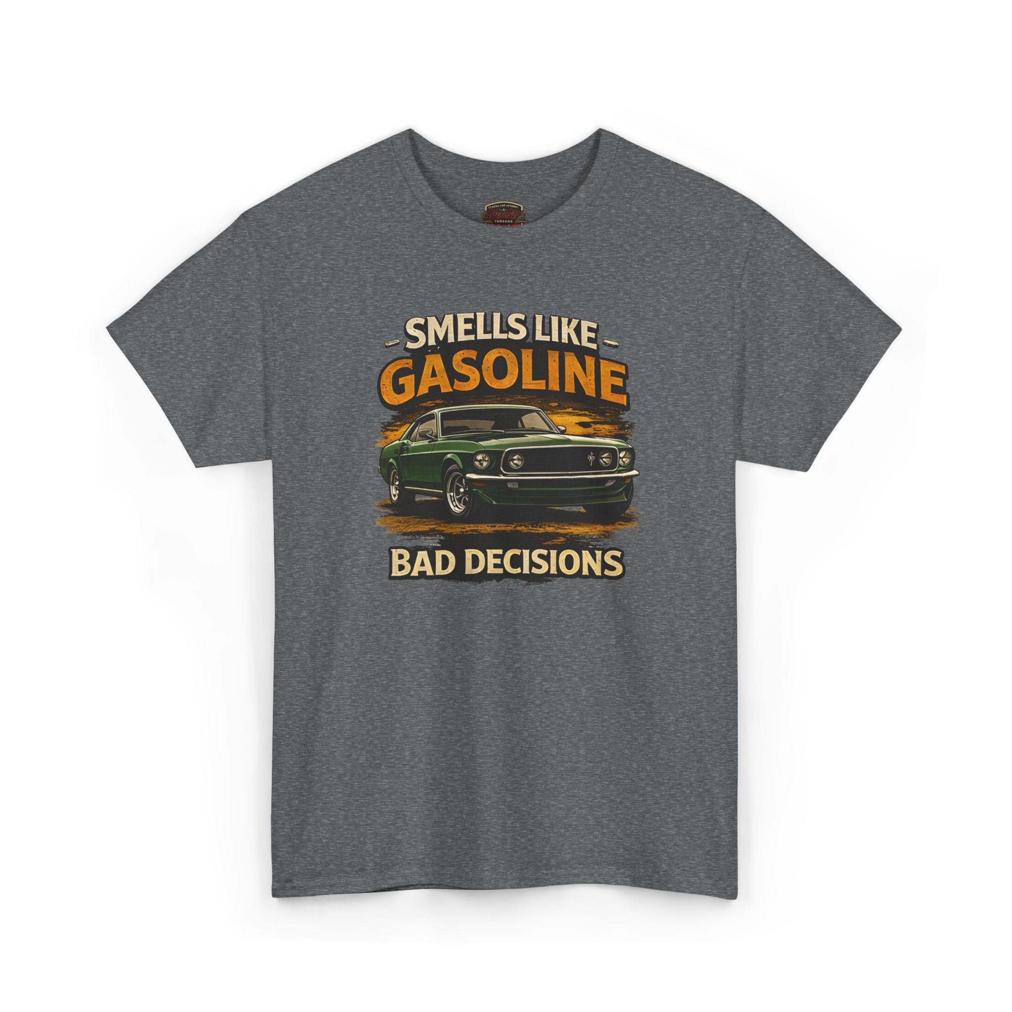 Funny Car T-Shirt - Smells Like Gasoline, Bad Decisions Tee
