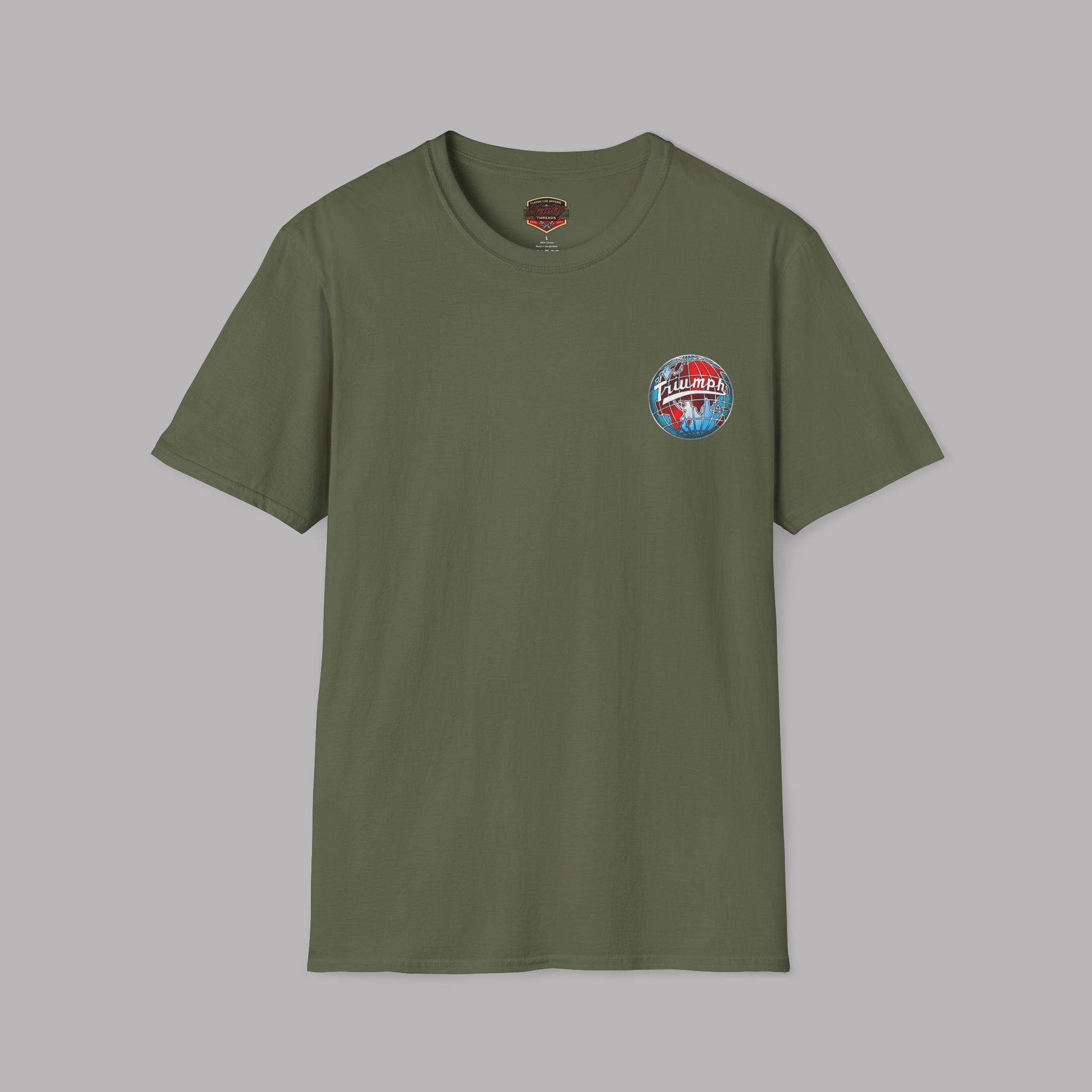 Vintage Triumph Globe T-Shirt – Classic British Moto Tee