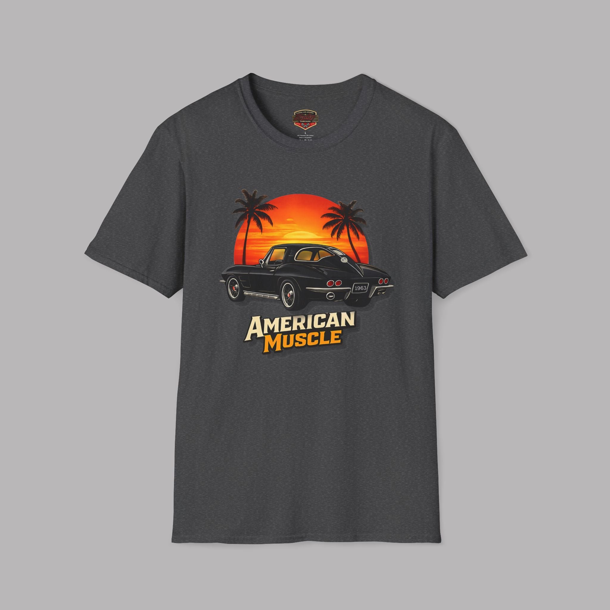 1963 American Muscle Car Graphic Tee - Healey Threads Tee