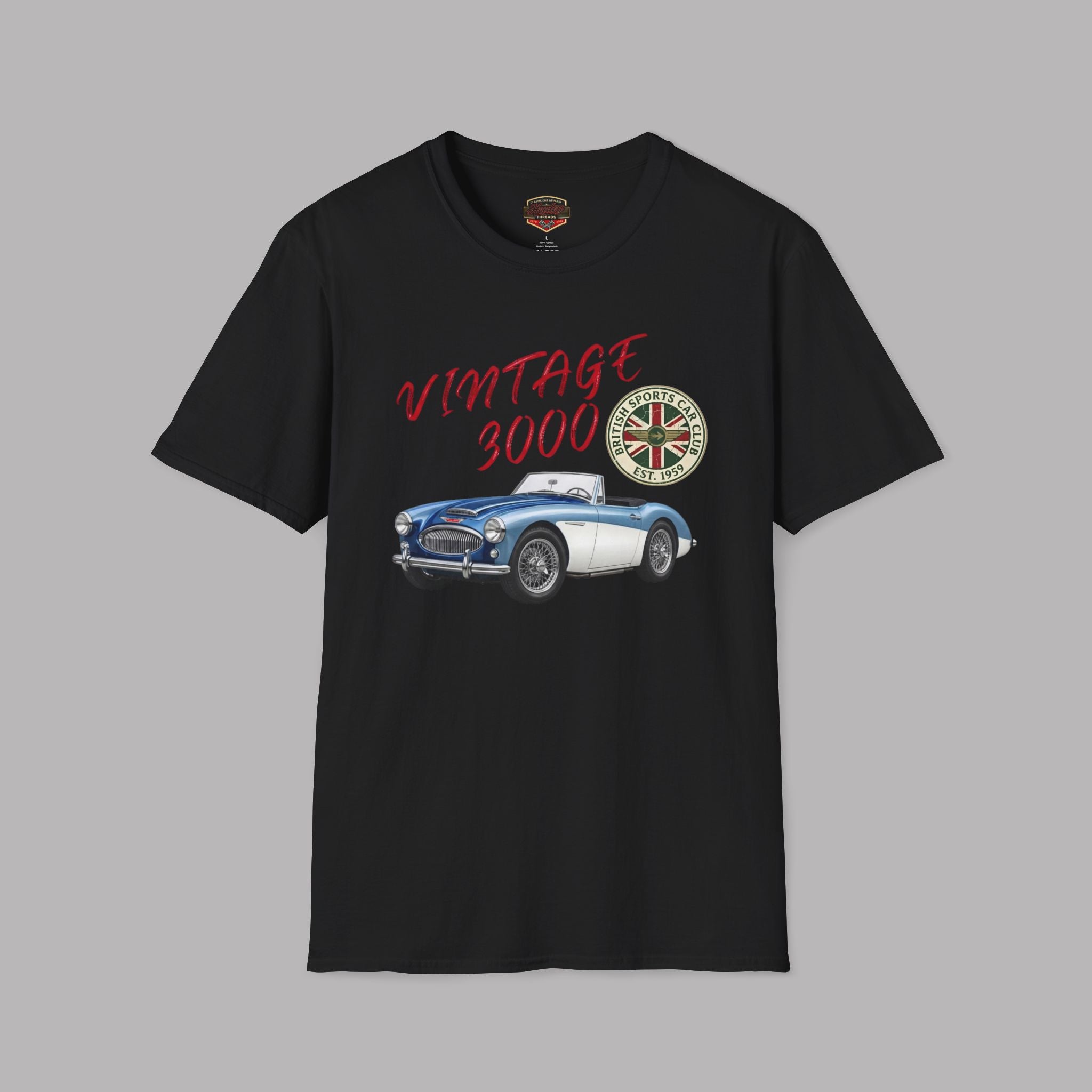 Vintage Roadster Club Tee | Classic British Sports Car Gift