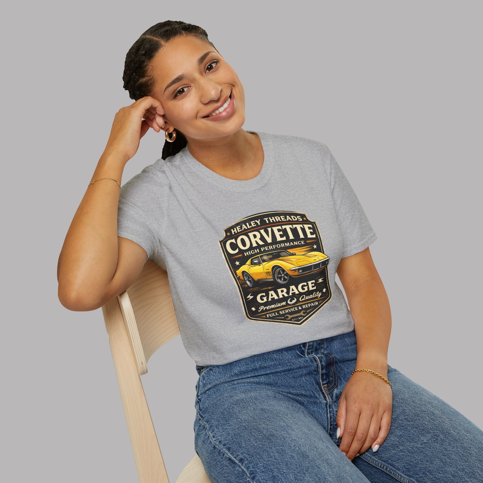 Vintage Corvette T-Shirt - Classic Car Graphic Tee