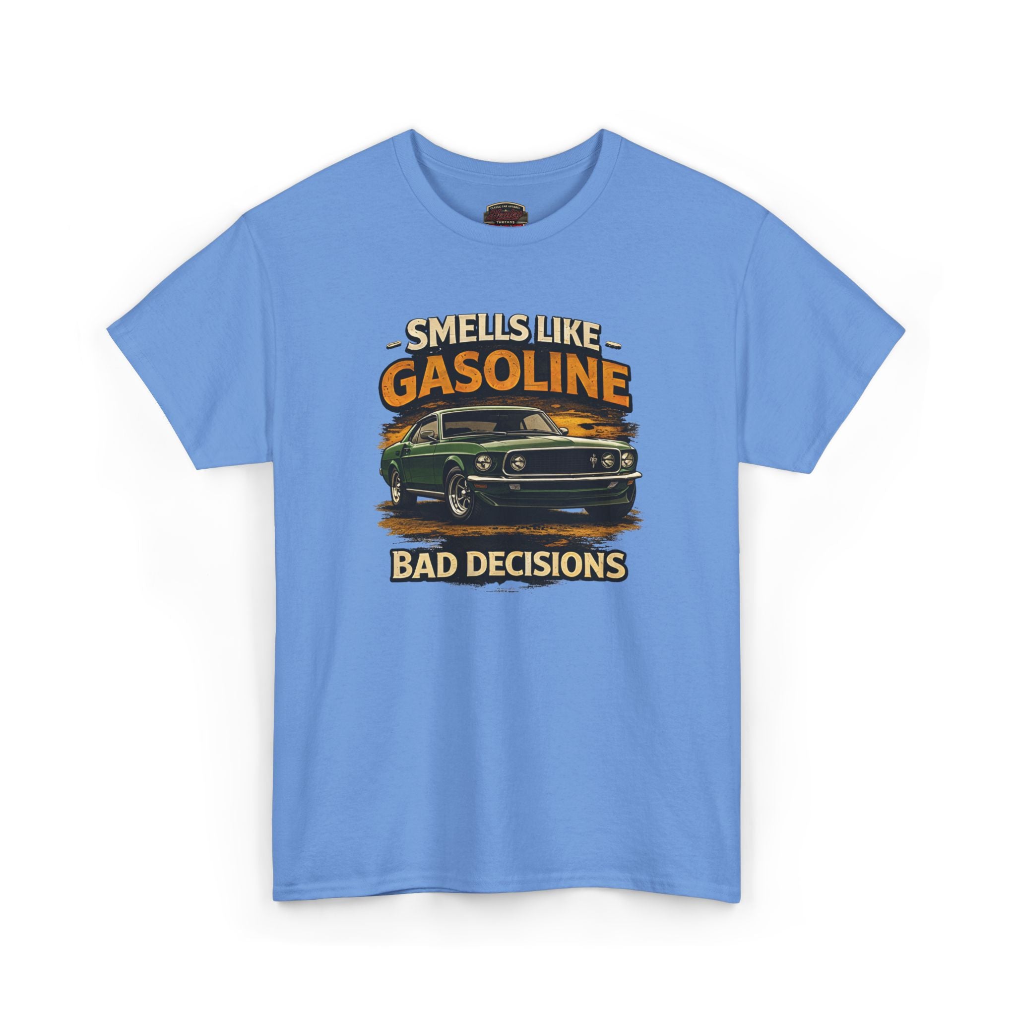 Funny Car T-Shirt - Smells Like Gasoline, Bad Decisions Tee
