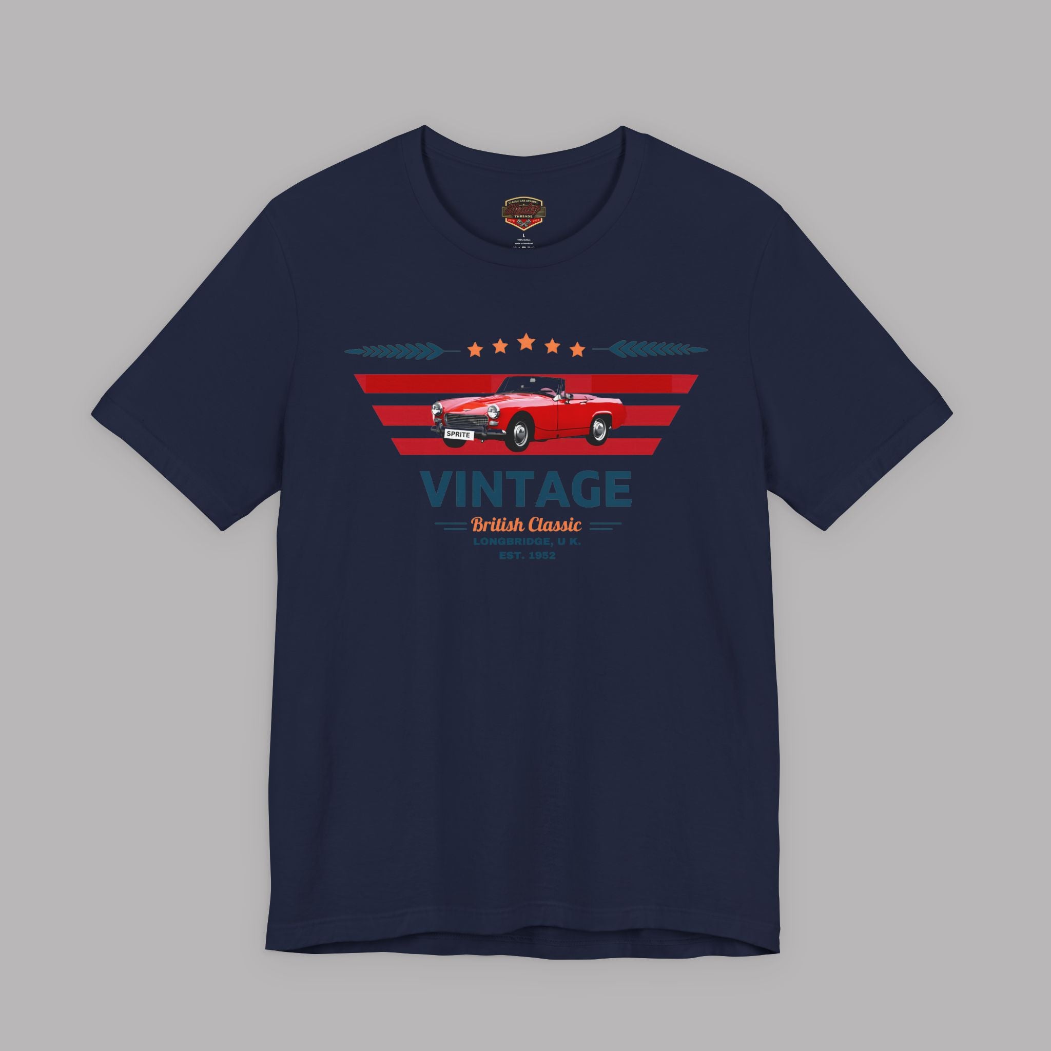 Vintage British Roadster Tee | Retro Classic Car Shirt