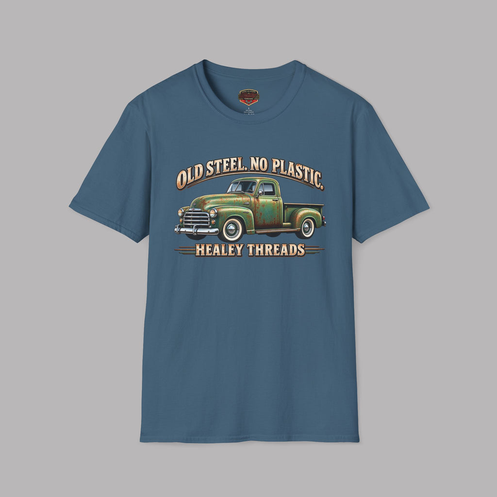 Old Steel No Plastic Truck Tee | Classic Pickup Gift Shirt