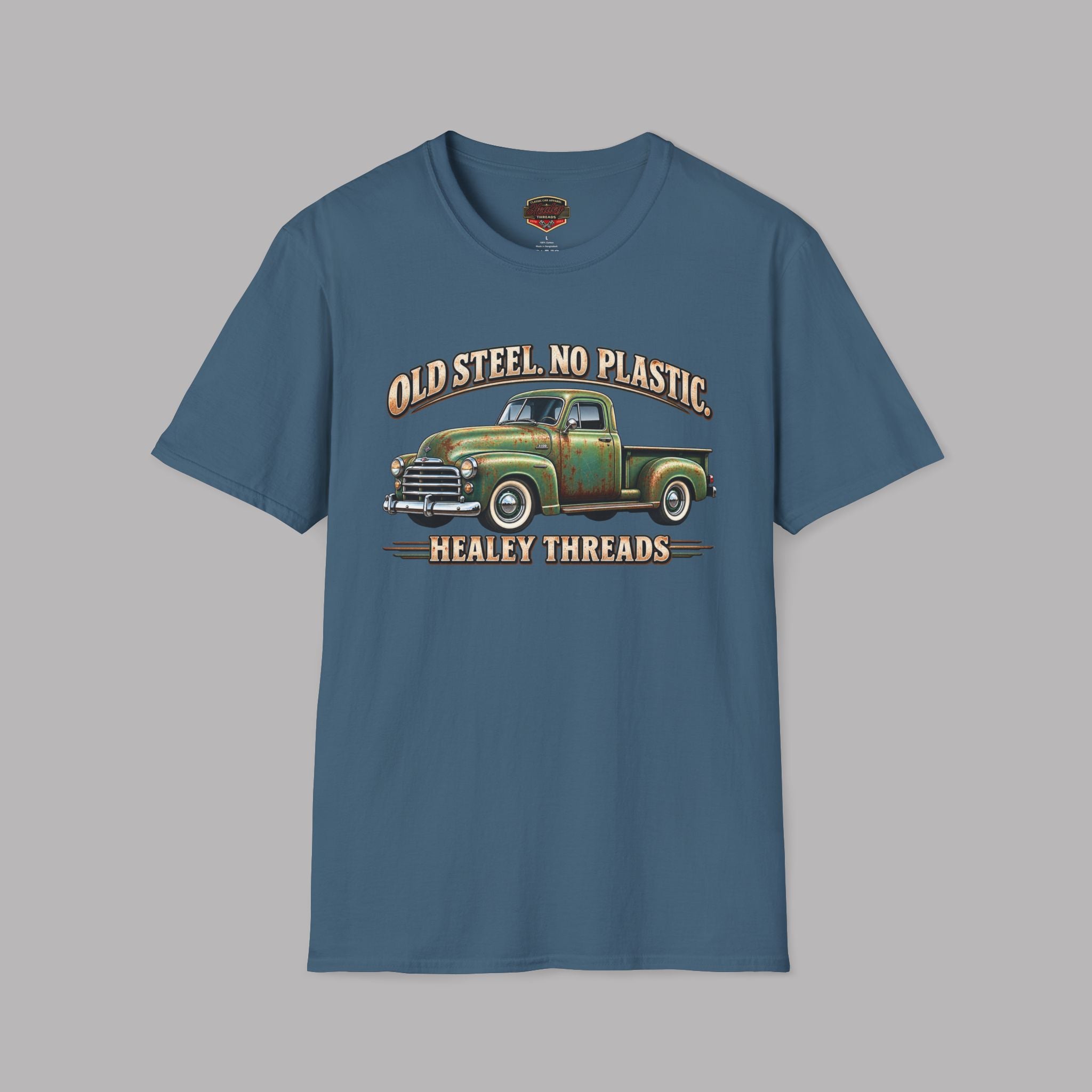 Old Steel No Plastic Truck Tee | Classic Pickup Gift Shirt