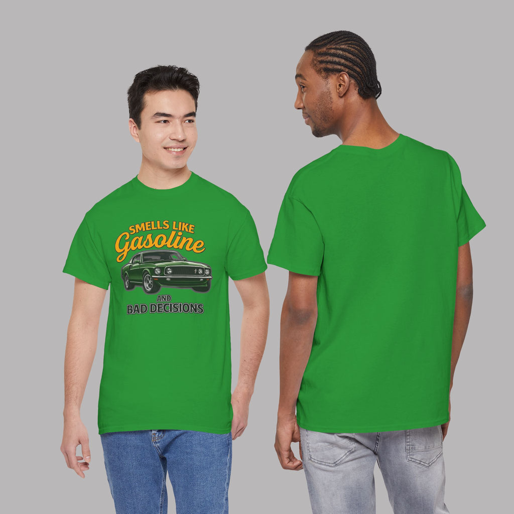 Gasoline and Bad Decisions Tee | Muscle Car Graphic T-Shirt