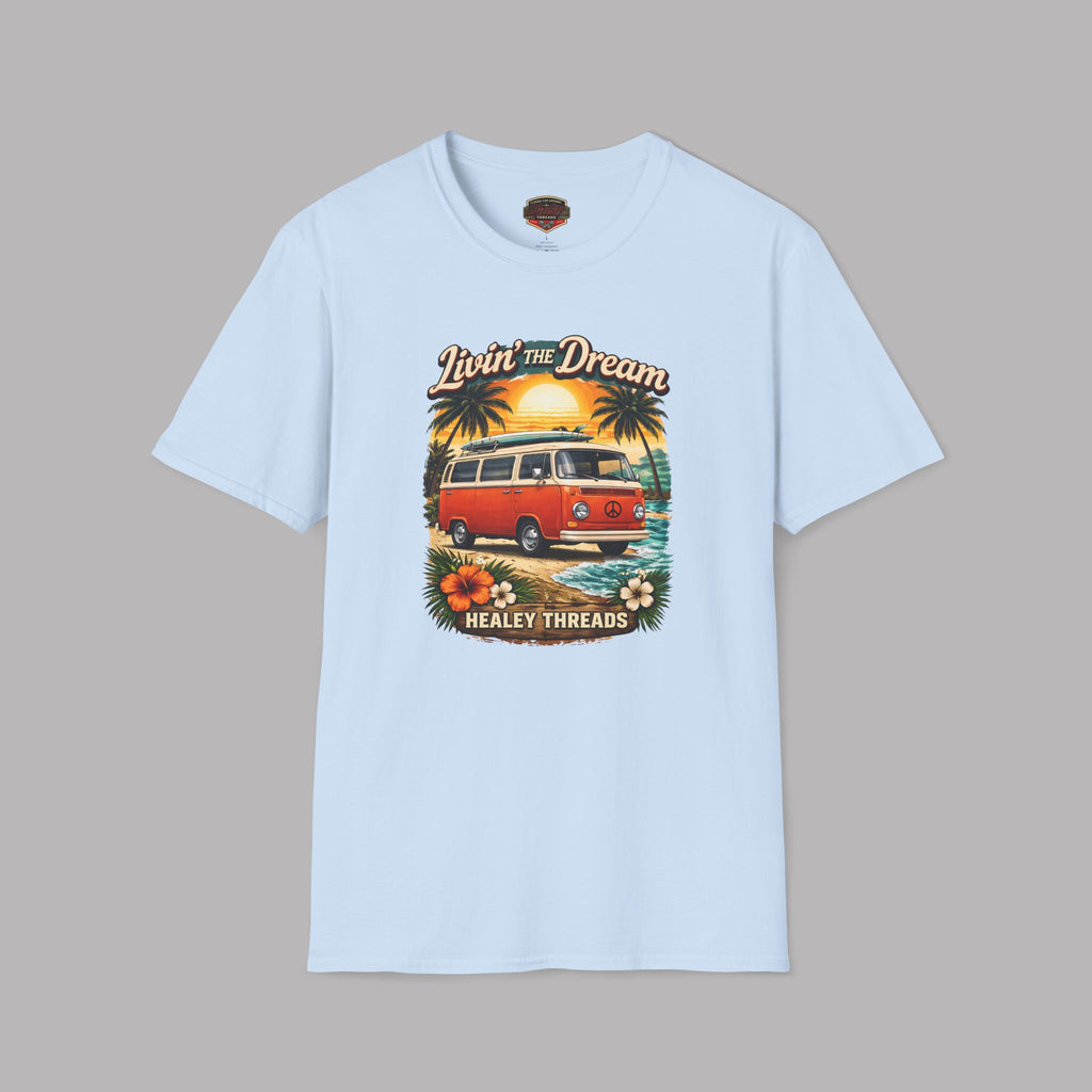 Retro Surf Van T-Shirt - Vintage Beach Graphic Tee