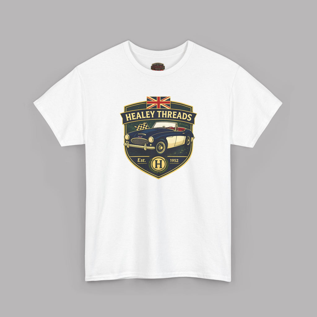 Vintage British Roadster Badge Tee | Classic Racing Shirt