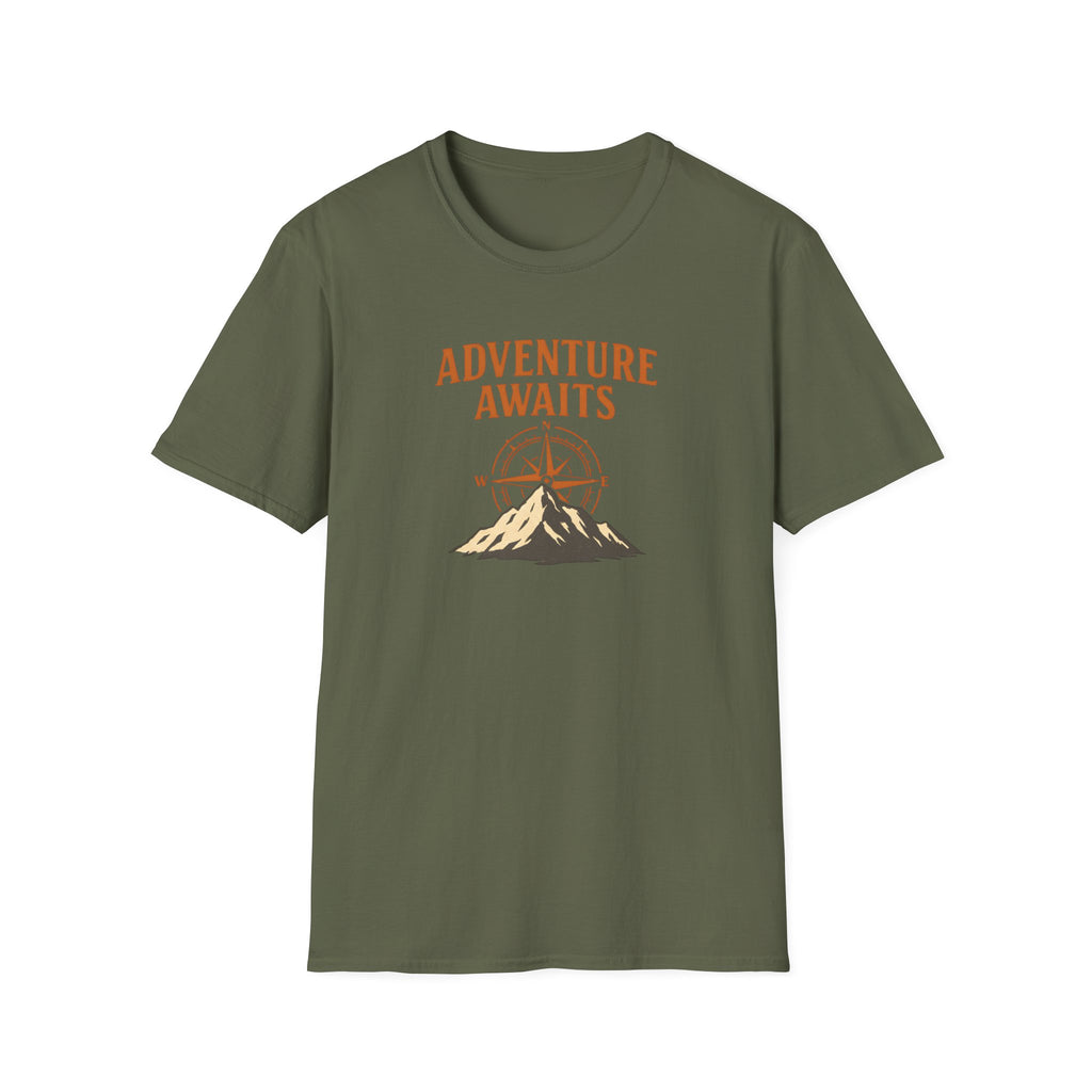 Adventure awaits compass mountain T-Shirt