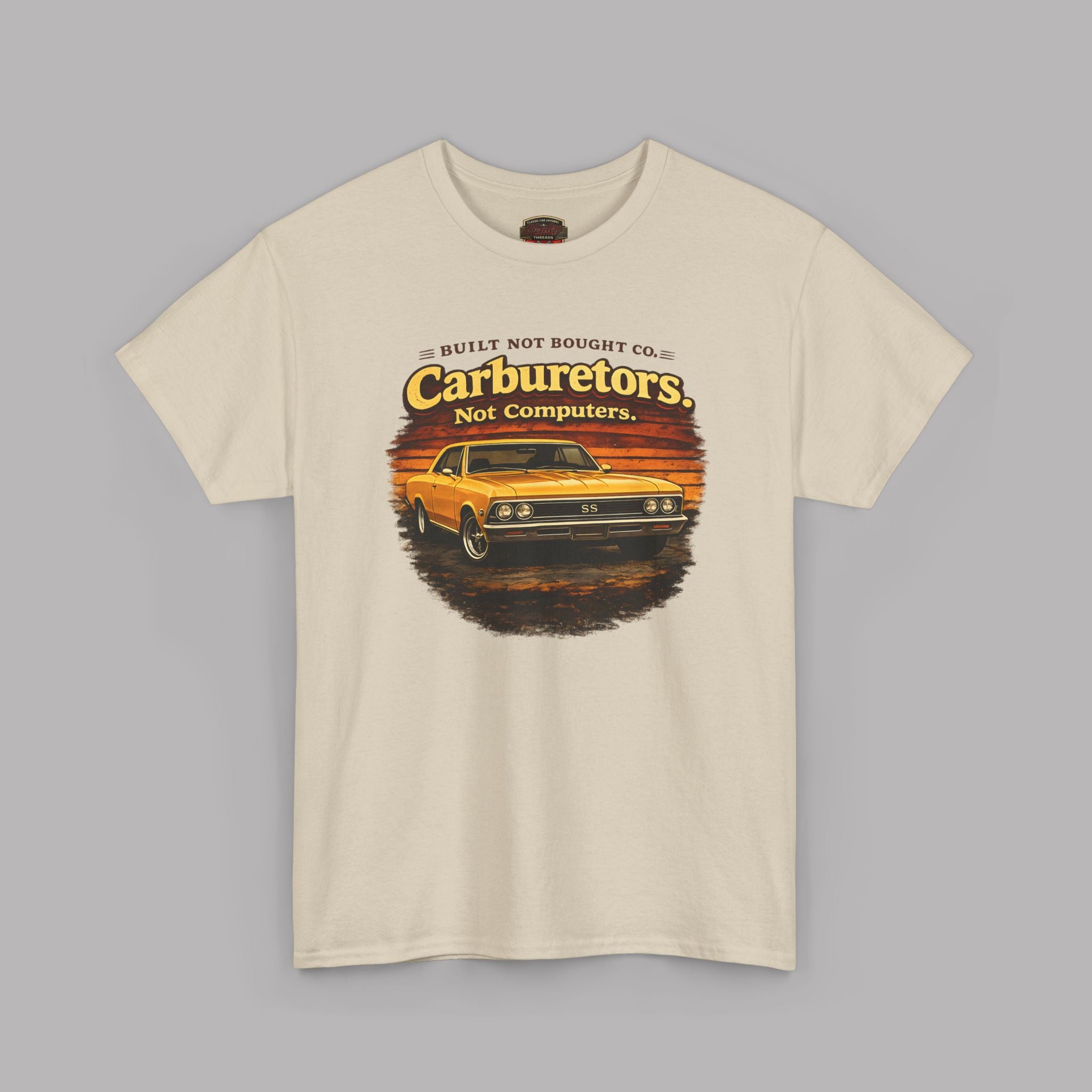 Carburetors Not Computers T-Shirt - Vintage Muscle Car Tee