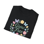 Grow Free Floral Wreath T-Shirt