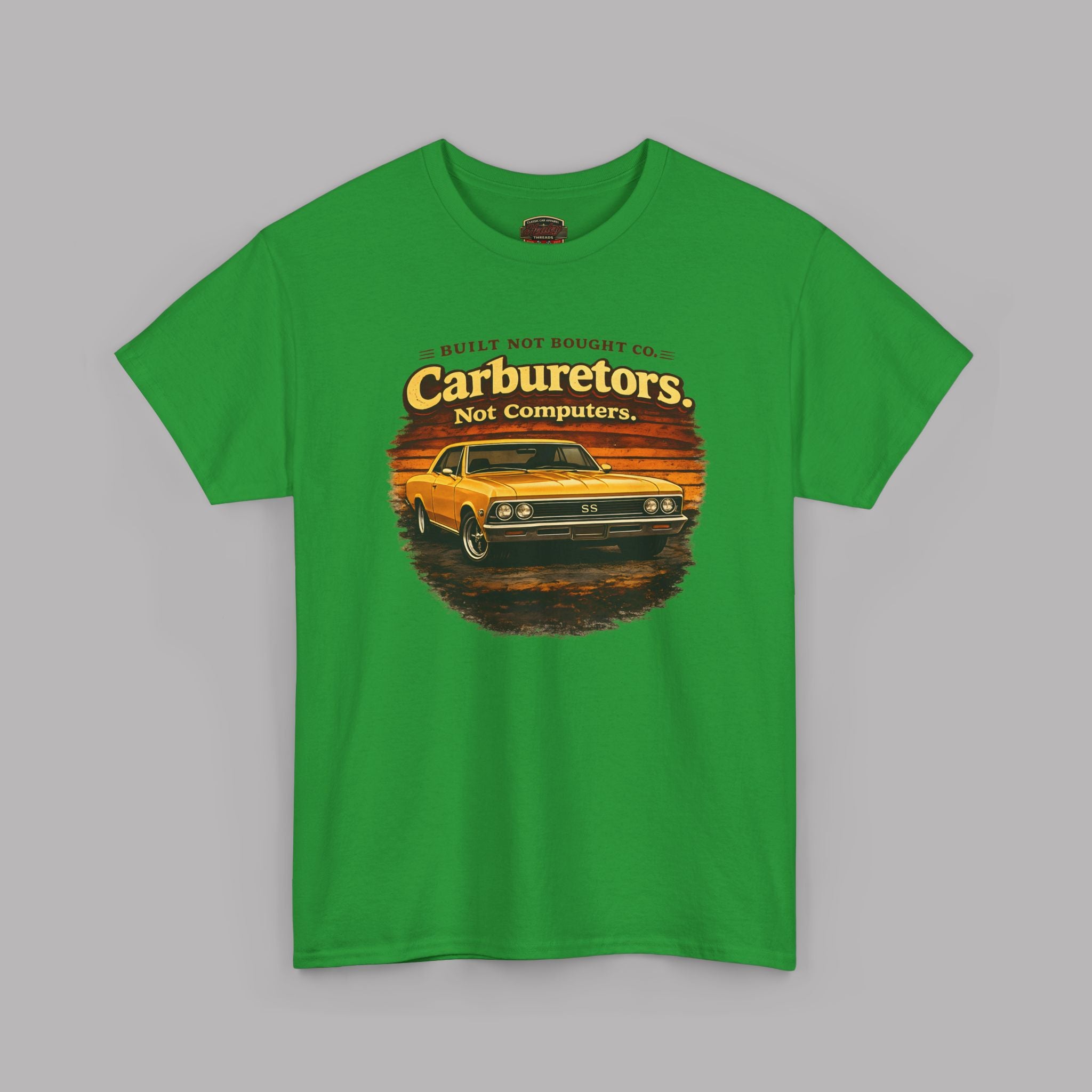 Carburetors Not Computers T-Shirt - Vintage Muscle Car Tee