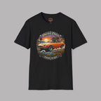 Classic Japanese Sports Coupe Sunset Coast Highway Vintage Tee
