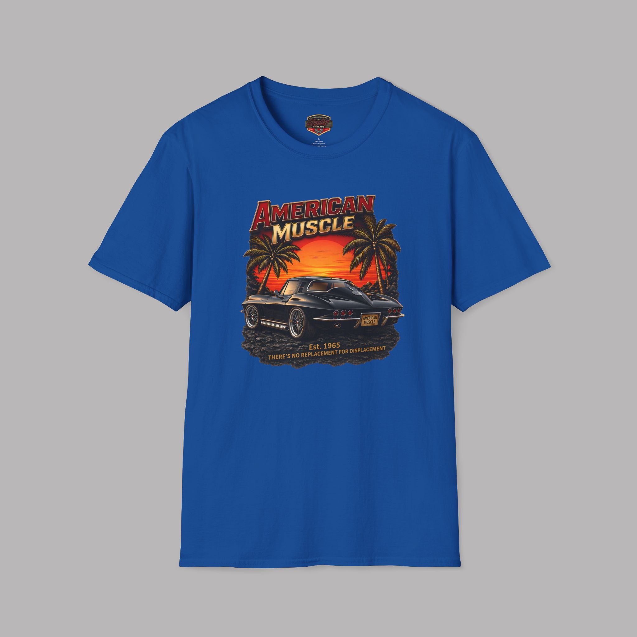 American Muscle T‑Shirt | Vintage Sunset Classic Car Tee