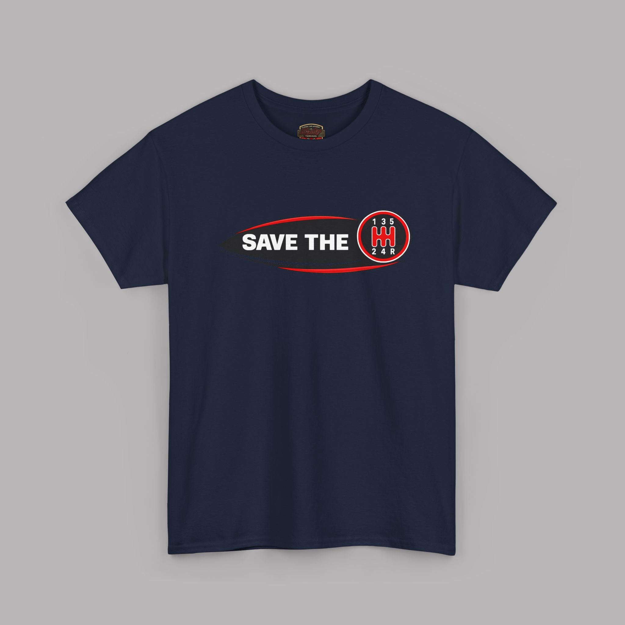 Save the Manual T-Shirt – Retro Shift Pattern Tee