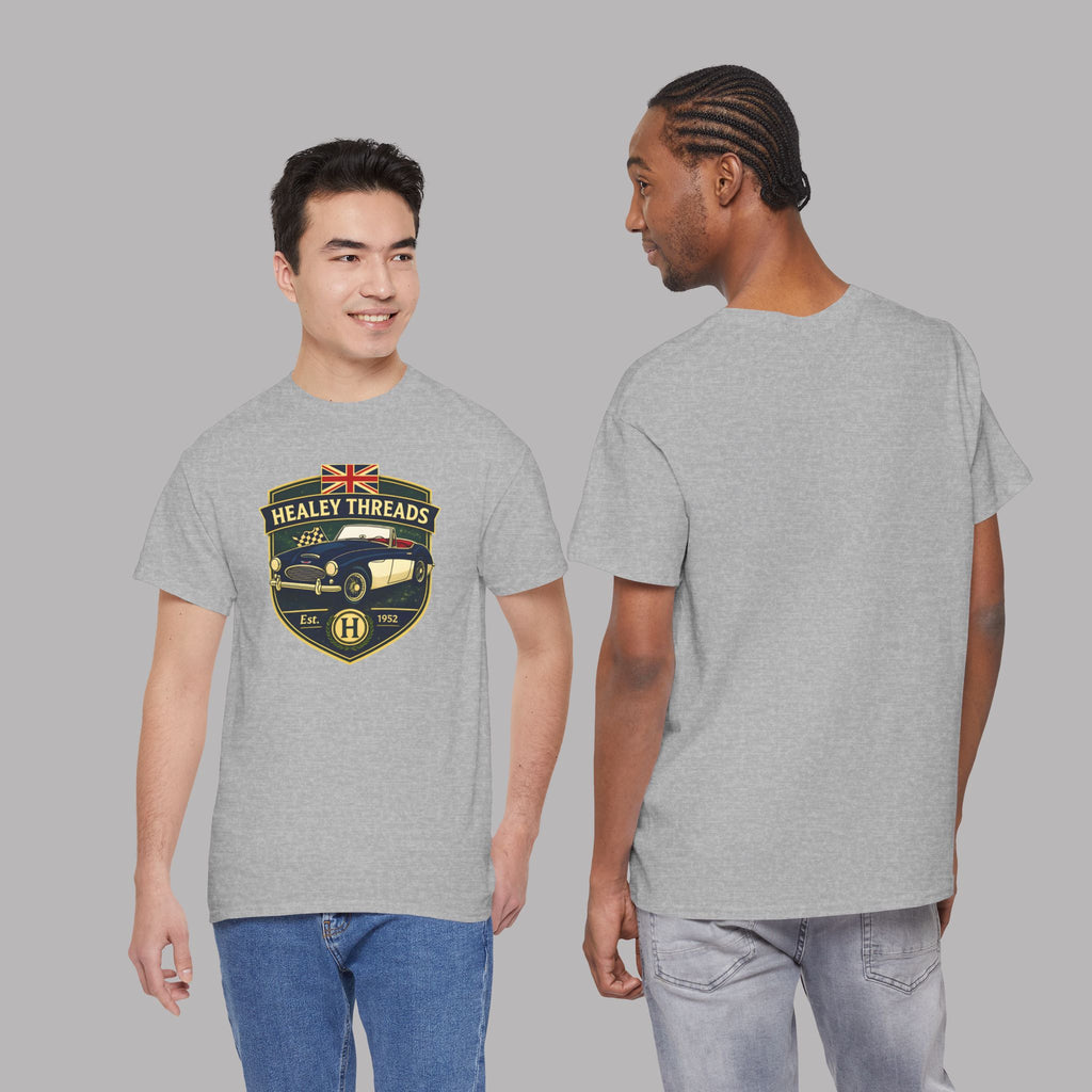 Vintage British Roadster Badge Tee | Classic Racing Shirt