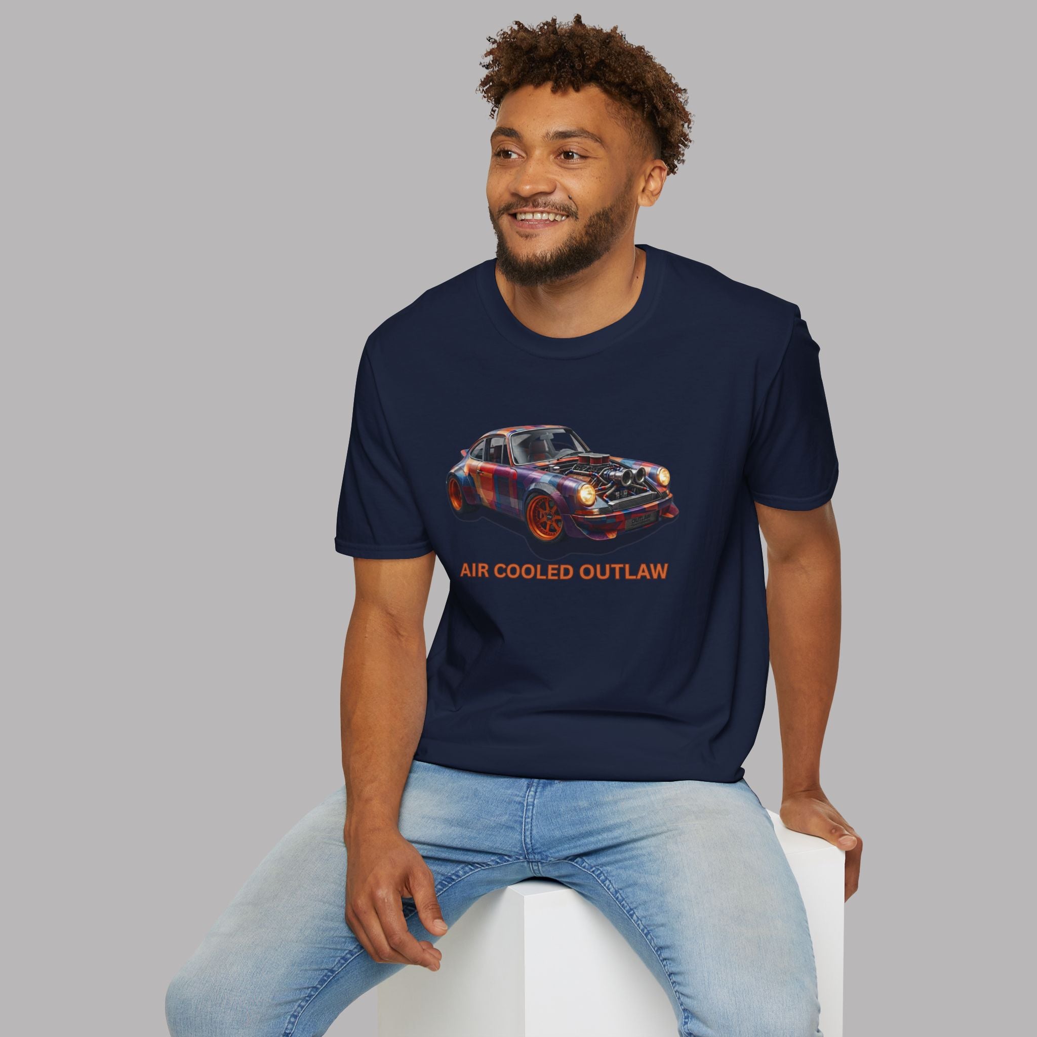 Air Cooled Outlaw T-Shirt - Classic Car Graphic Tee