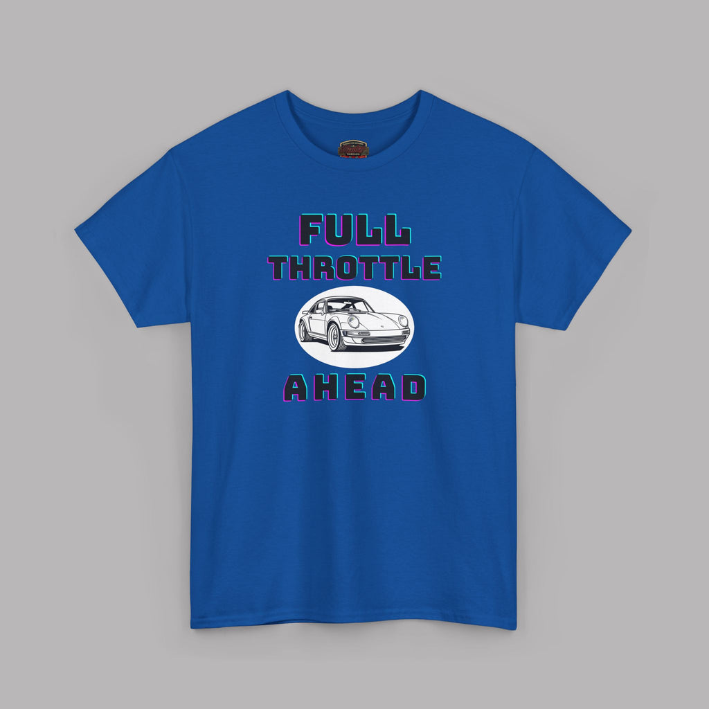 Full Throttle Ahead Tee | Vintage Sports Car Graphic T-Shirt