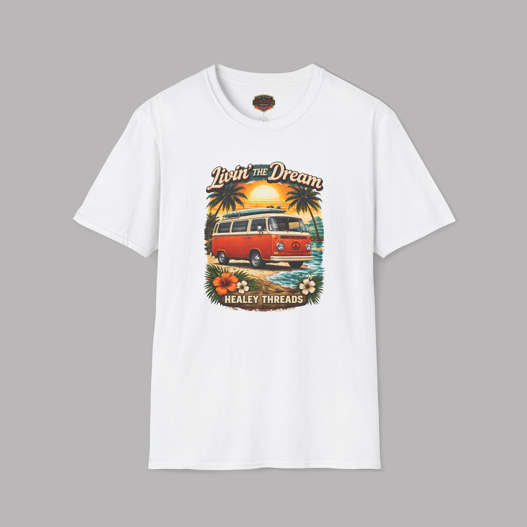 Retro Surf Van T-Shirt - Vintage Beach Graphic Tee