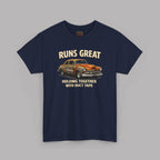 Funny Classic Car T-Shirt – Runs Great Tee