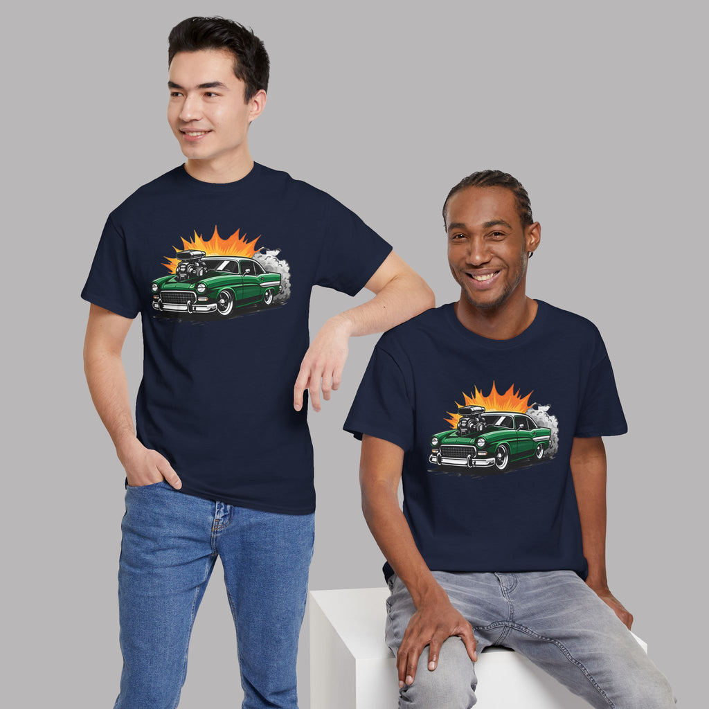 Green Chevy Hot Rod Shirt – Vintage Blown Classic Tee