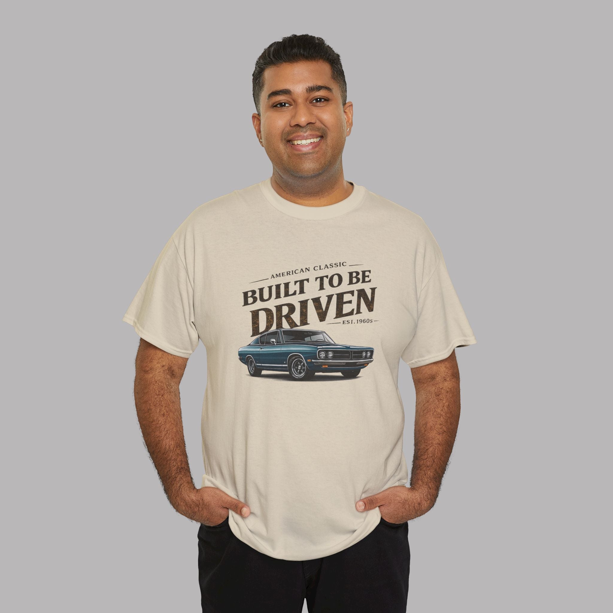 American Classic Muscle Car T-Shirt - Built to Be Driven Tee