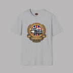 British Motor Club T-Shirt — Vintage Union Jack Sports Car Emblem