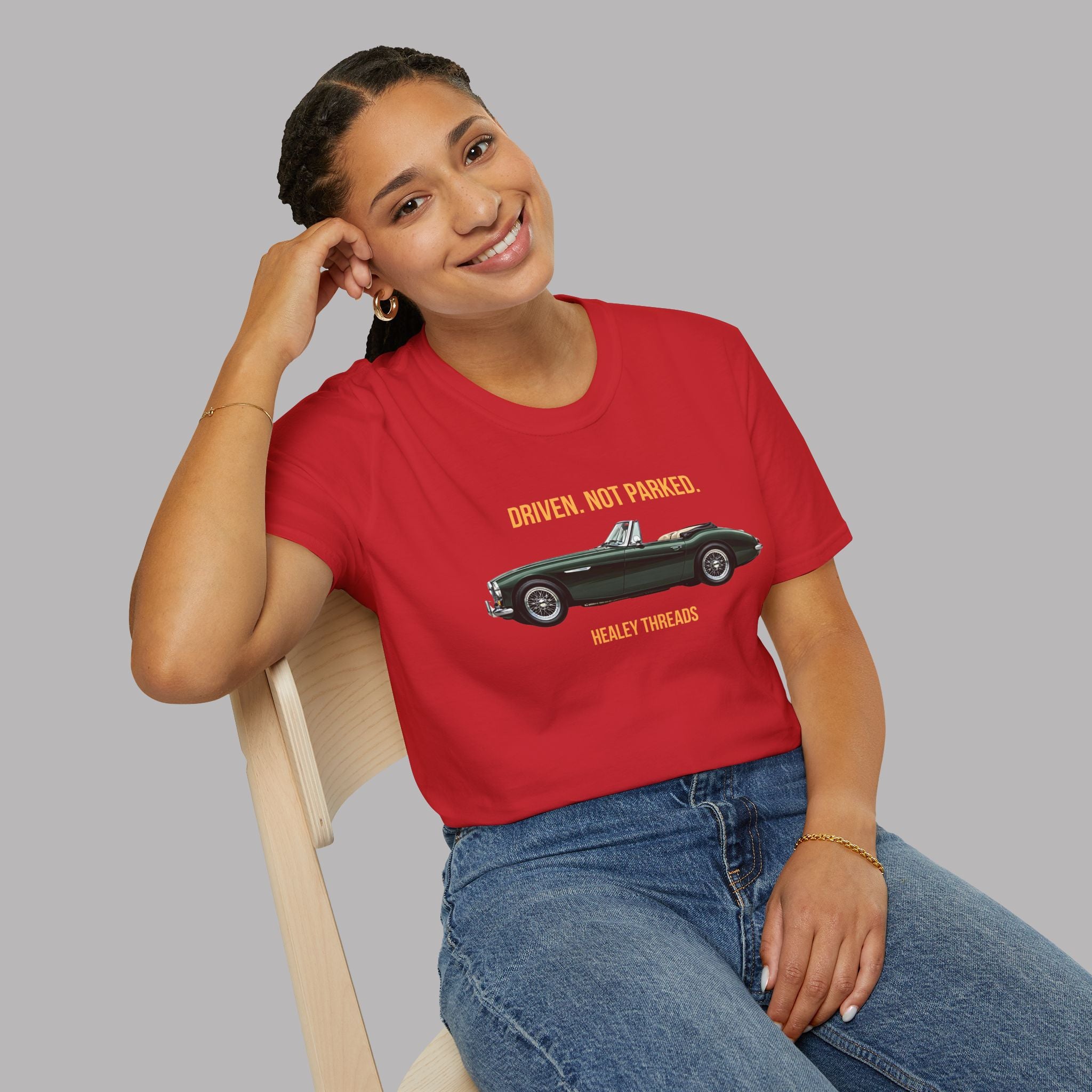 Classic Car Lover Gift Shirt - Driven Not Parked Austin Healey Tee
