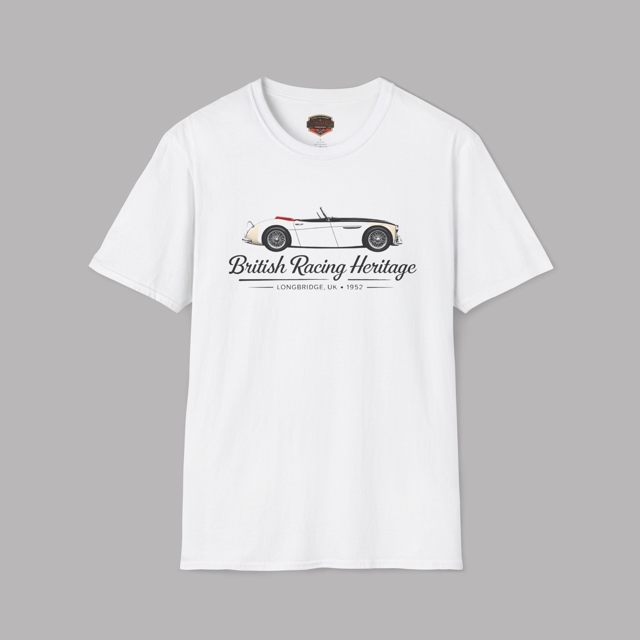 British Racing Heritage Tee | Vintage Roadster Gift Shirt