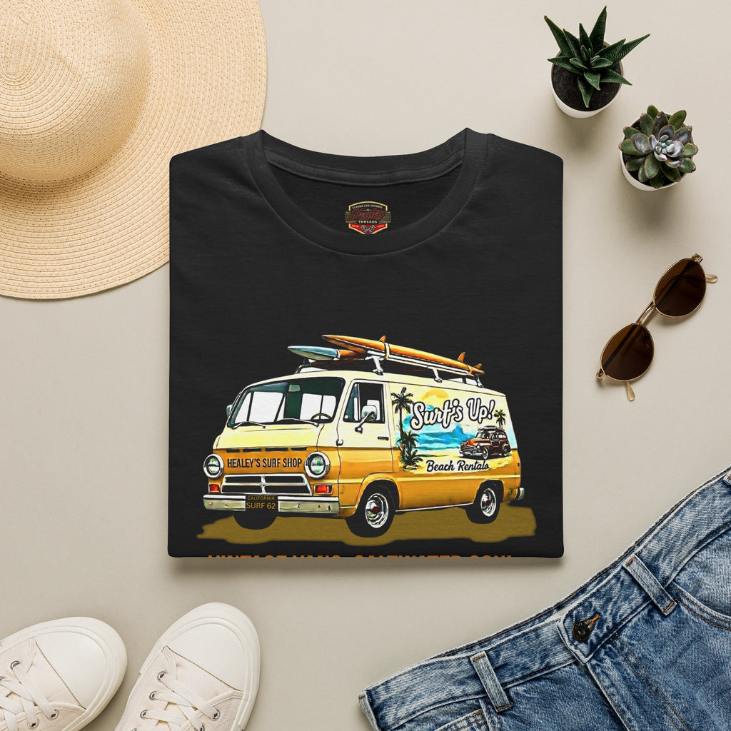 Van Life T-Shirt - "Surf's Up" Retro Beach Van Graphic Tee