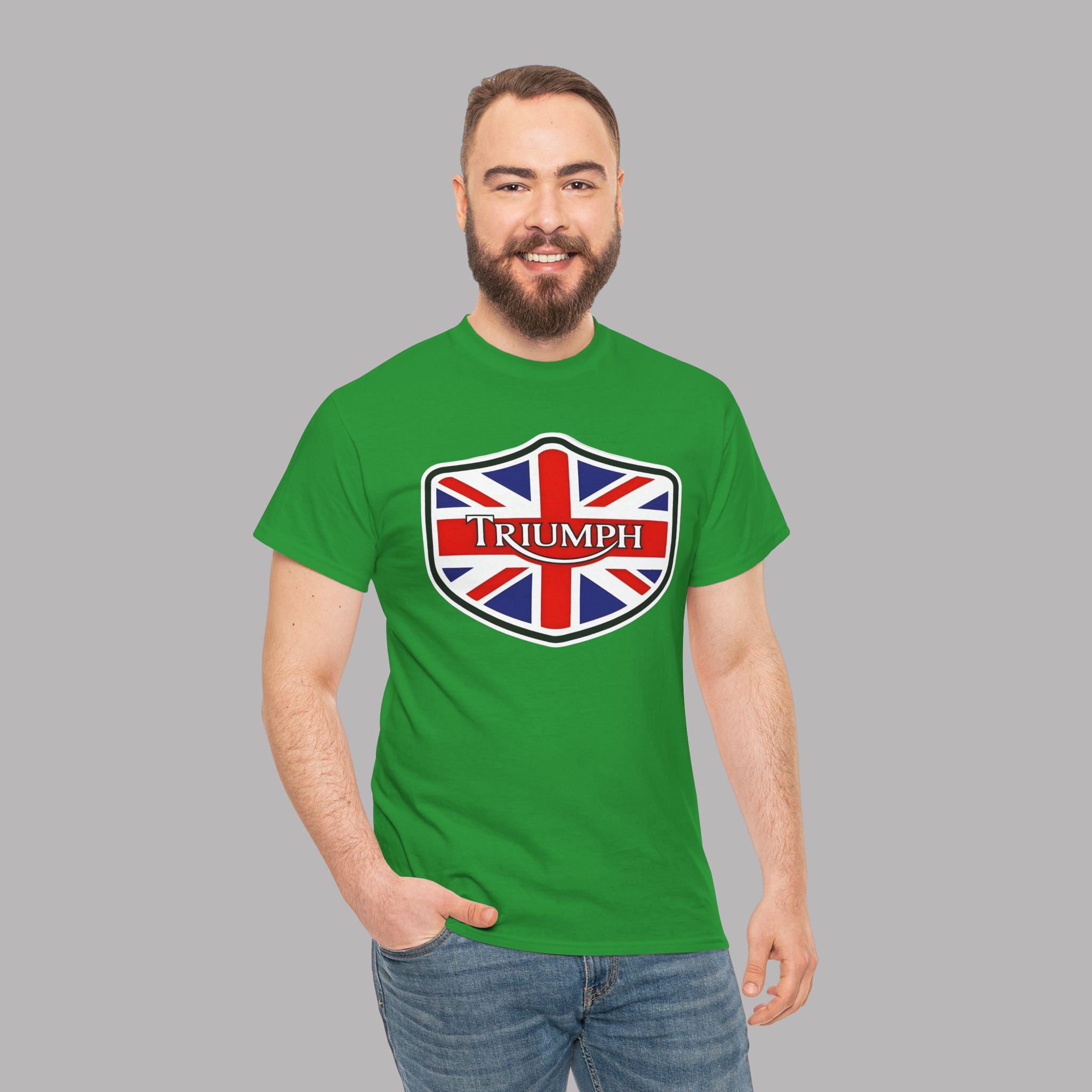 Triumph Union Jack Shield T-Shirt - British Car Lover Tee