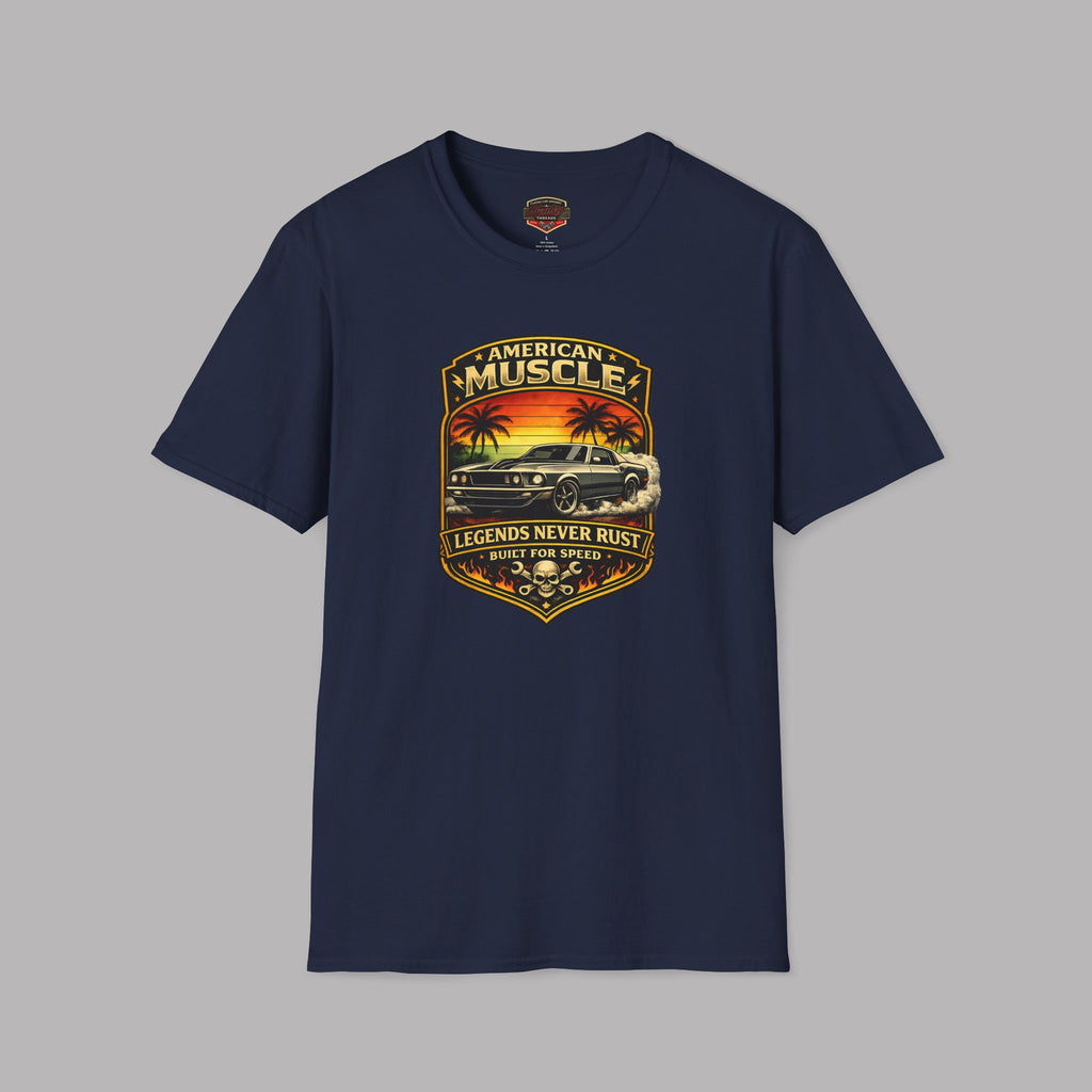 Legends Never Rust American Muscle Tee | Classic Car Shirt