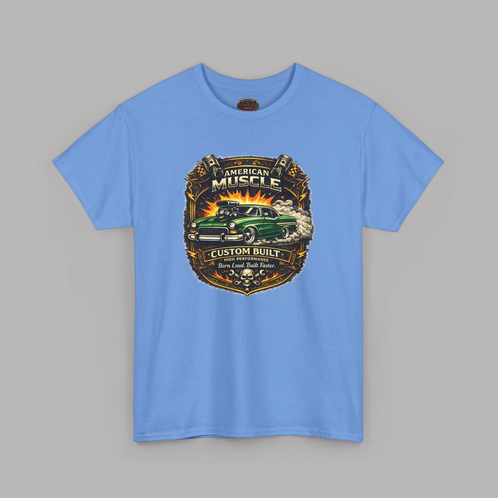 American Muscle Custom Built Tee | Retro Hot Rod Shirt
