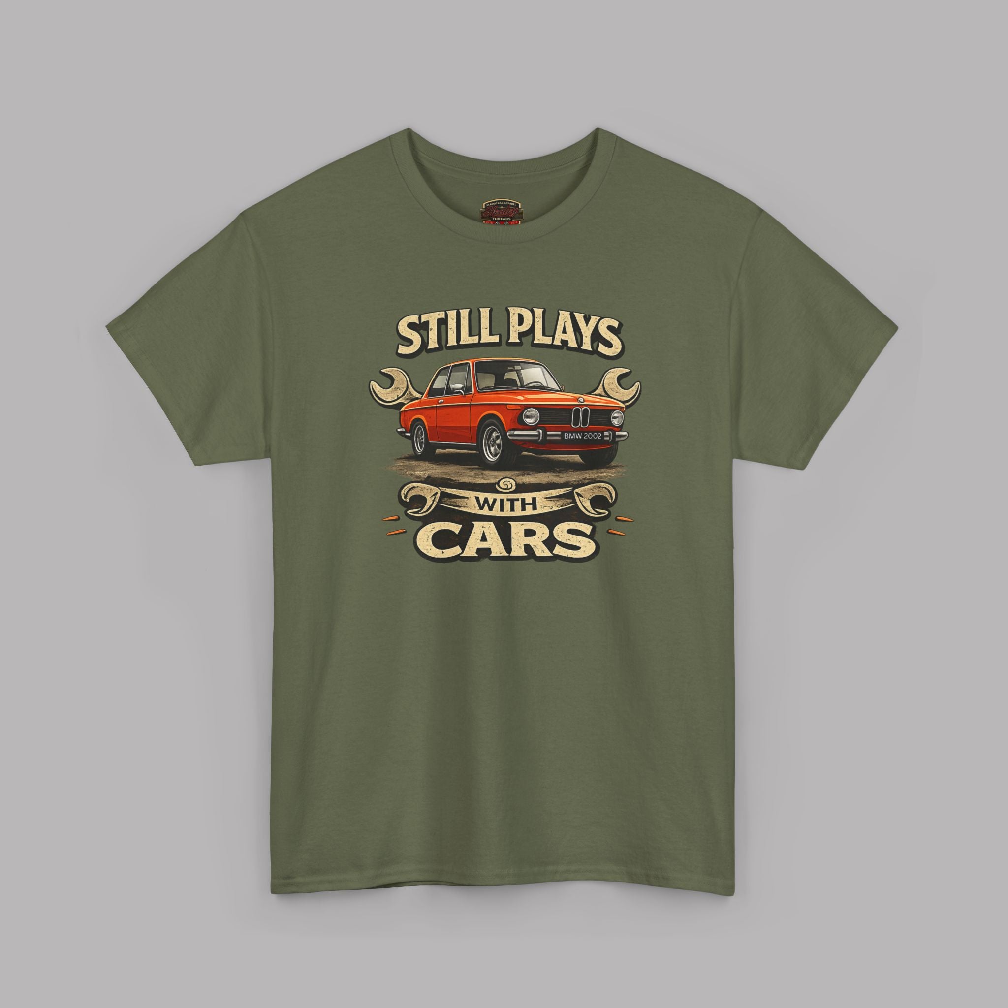 Still Plays With Cars T-Shirt — Classic BMW Graphic Tee