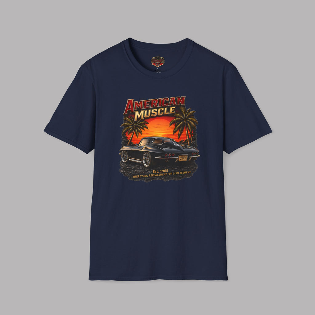 American Muscle T‑Shirt | Vintage Sunset Classic Car Tee