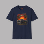 American Muscle T‑Shirt | Vintage Sunset Classic Car Tee