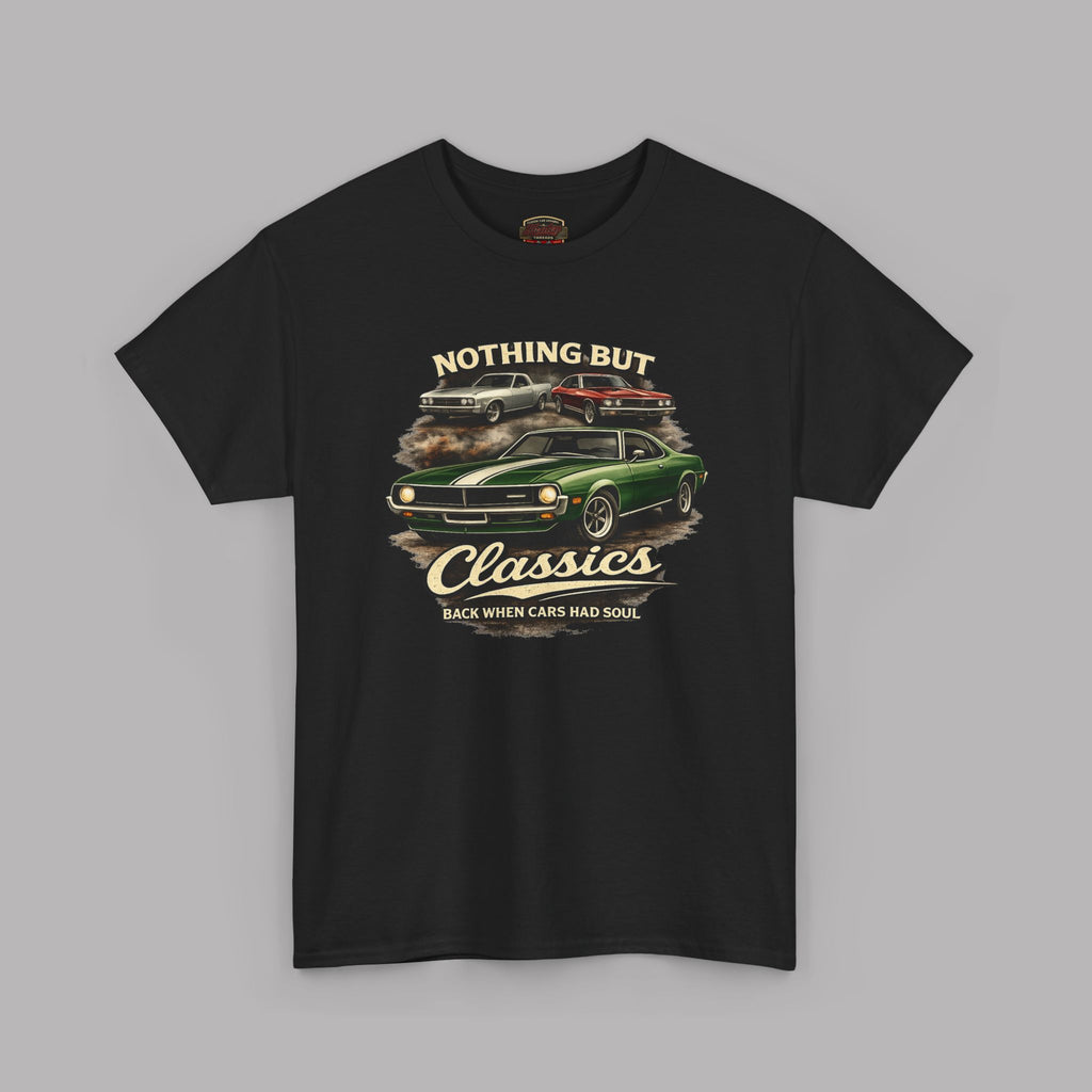 Classic Car Tee — "Nothing But Classics" Vintage Muscle Car T-Shirt