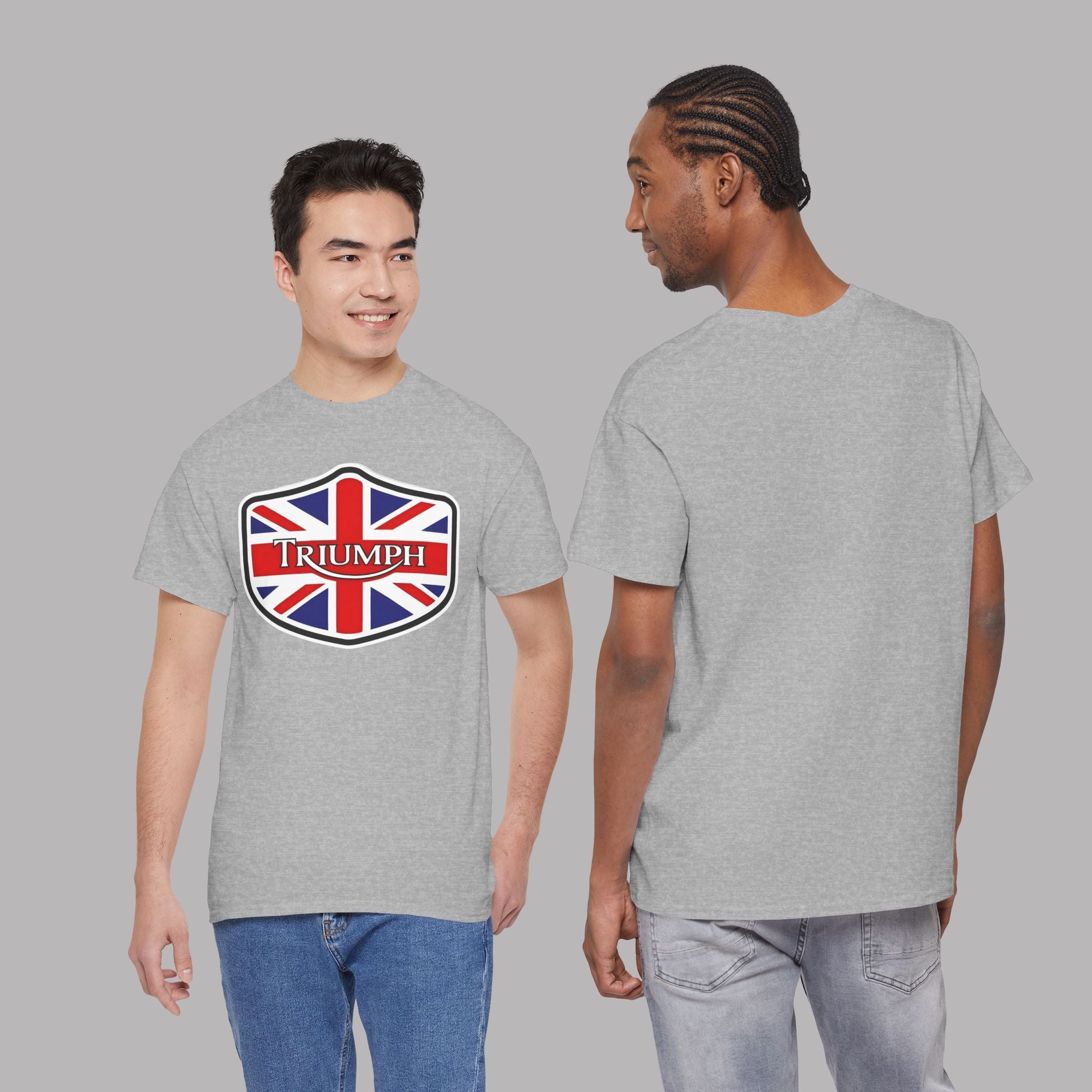 Triumph Union Jack Shield T-Shirt - British Car Lover Tee
