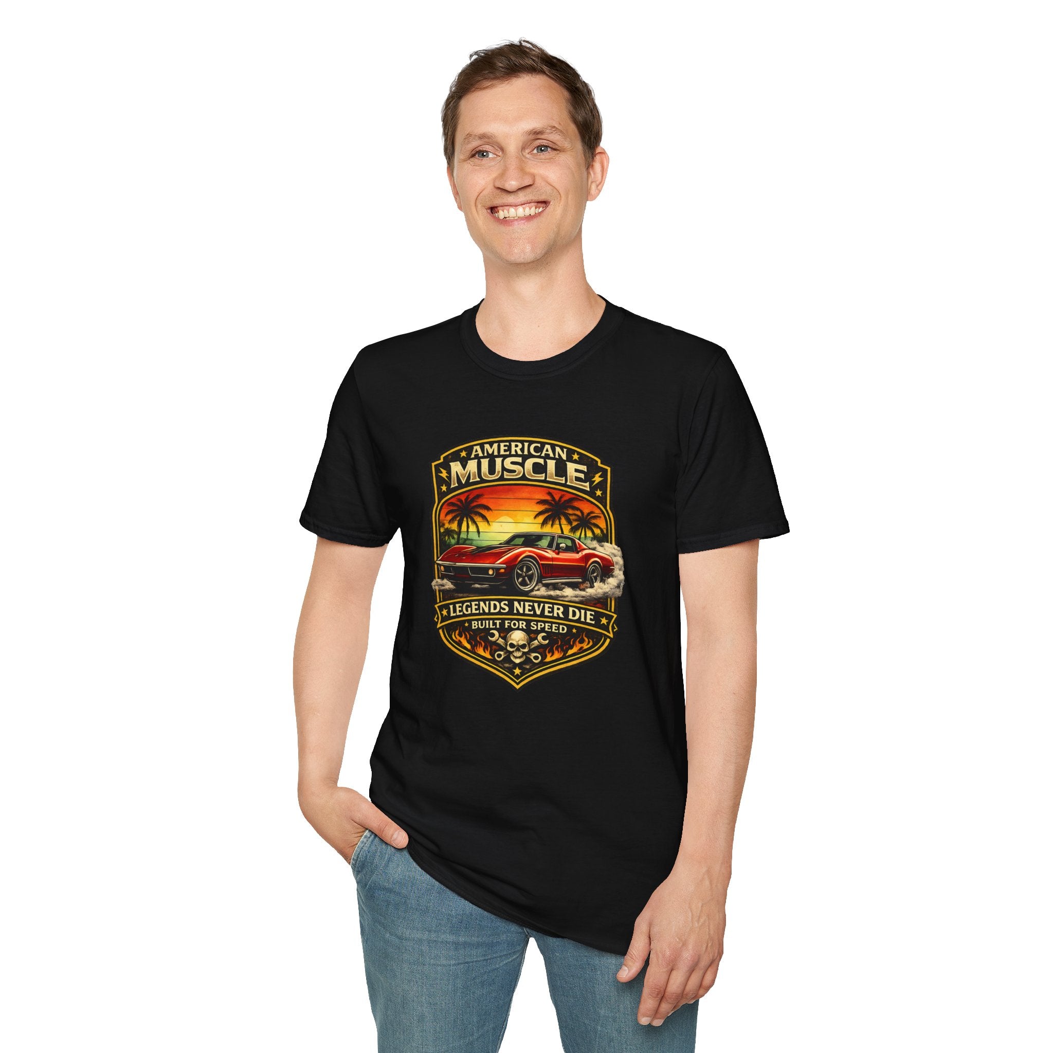 Corvette T-Shirt - Legends Never Die American Muscle Tee