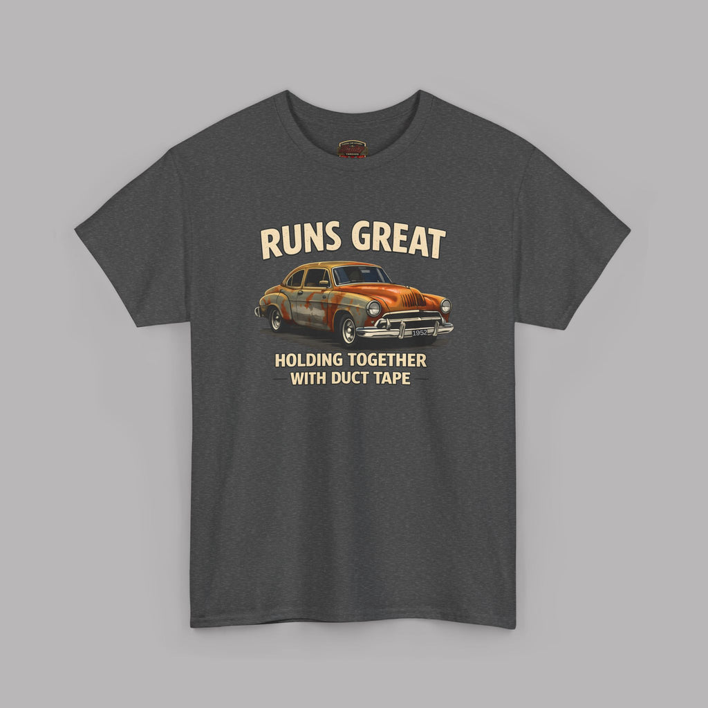 Funny Classic Car T-Shirt – Runs Great Tee