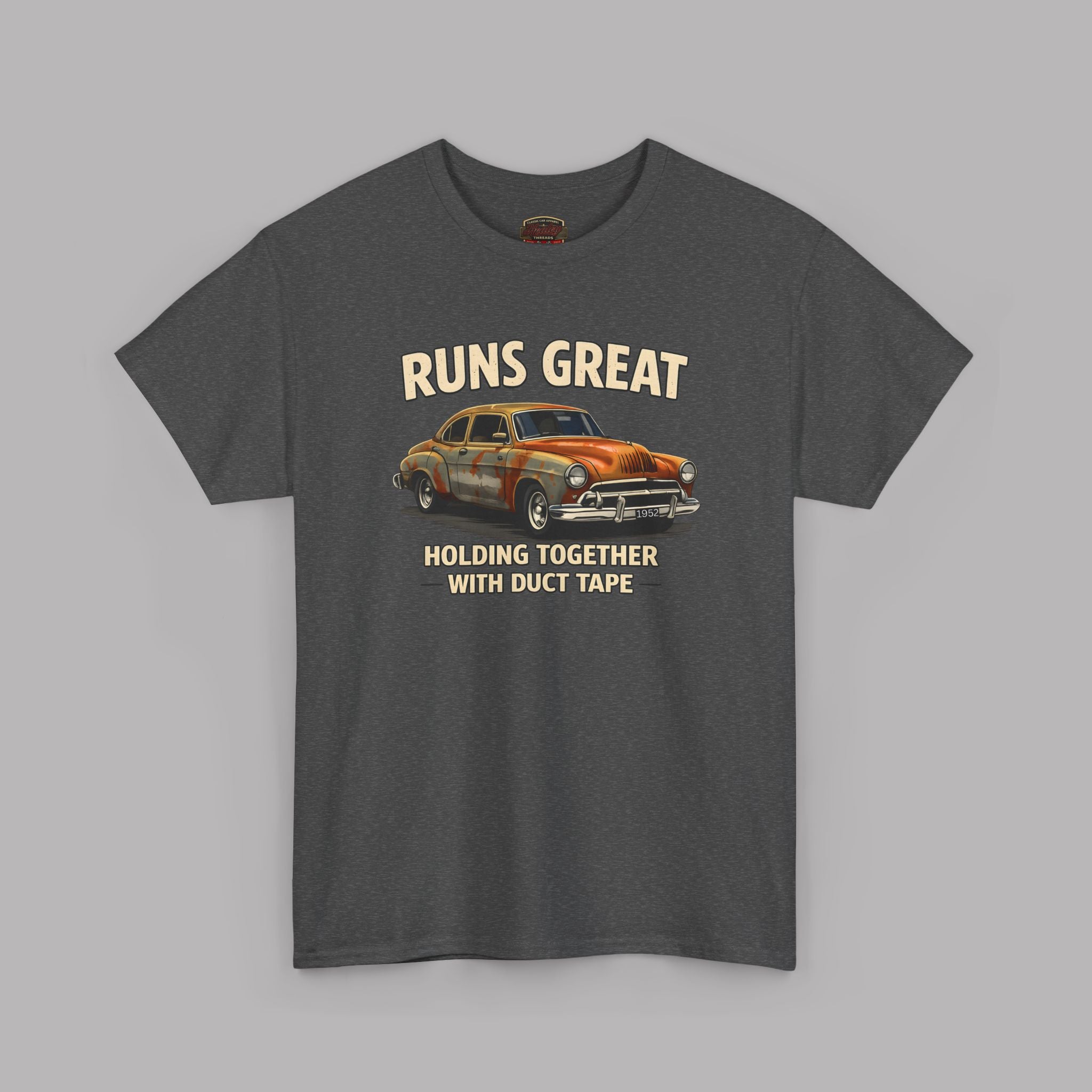 Funny Classic Car T-Shirt – Runs Great Tee