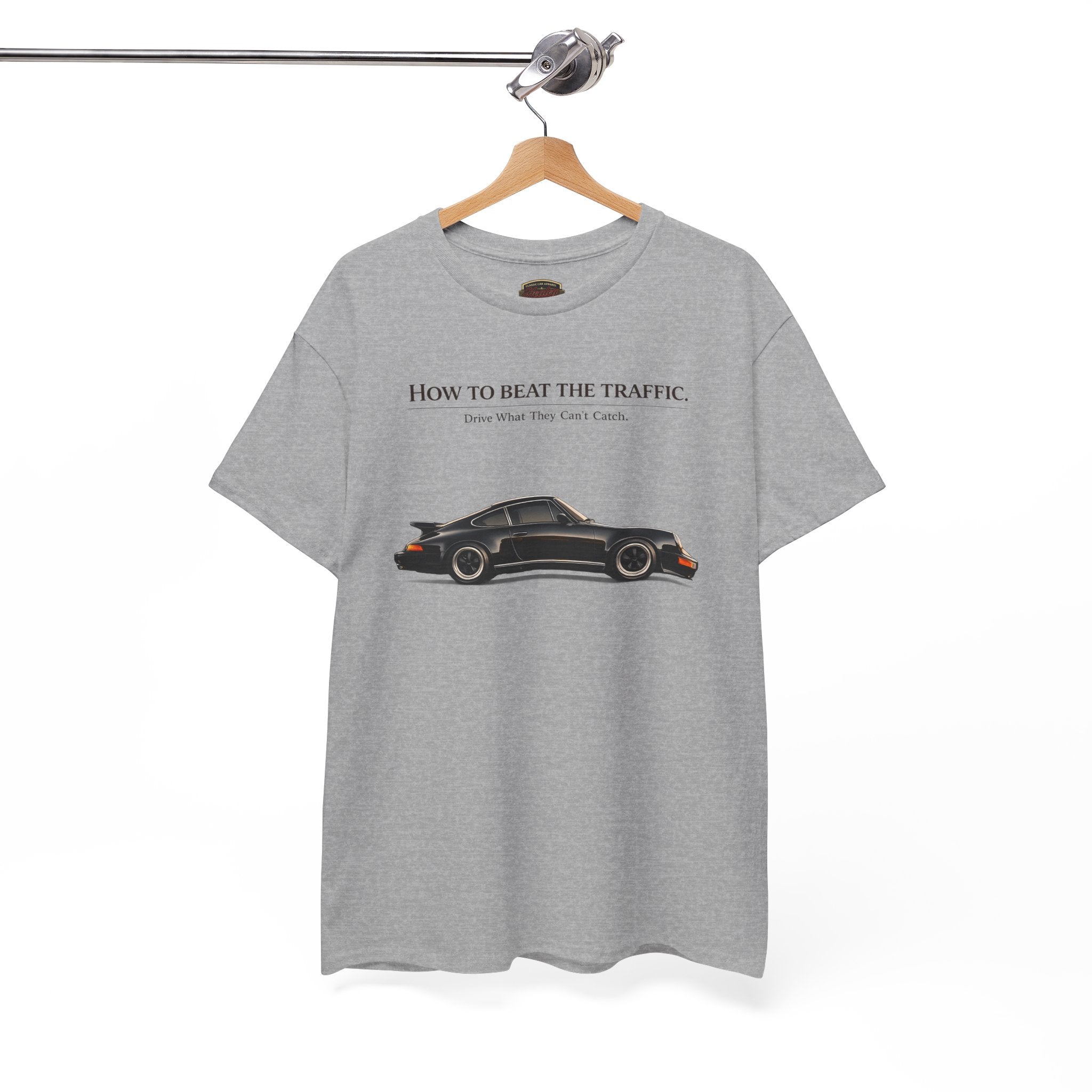 Classic Sports Car T-Shirt - Beat the Traffic - Healey Threads Tee