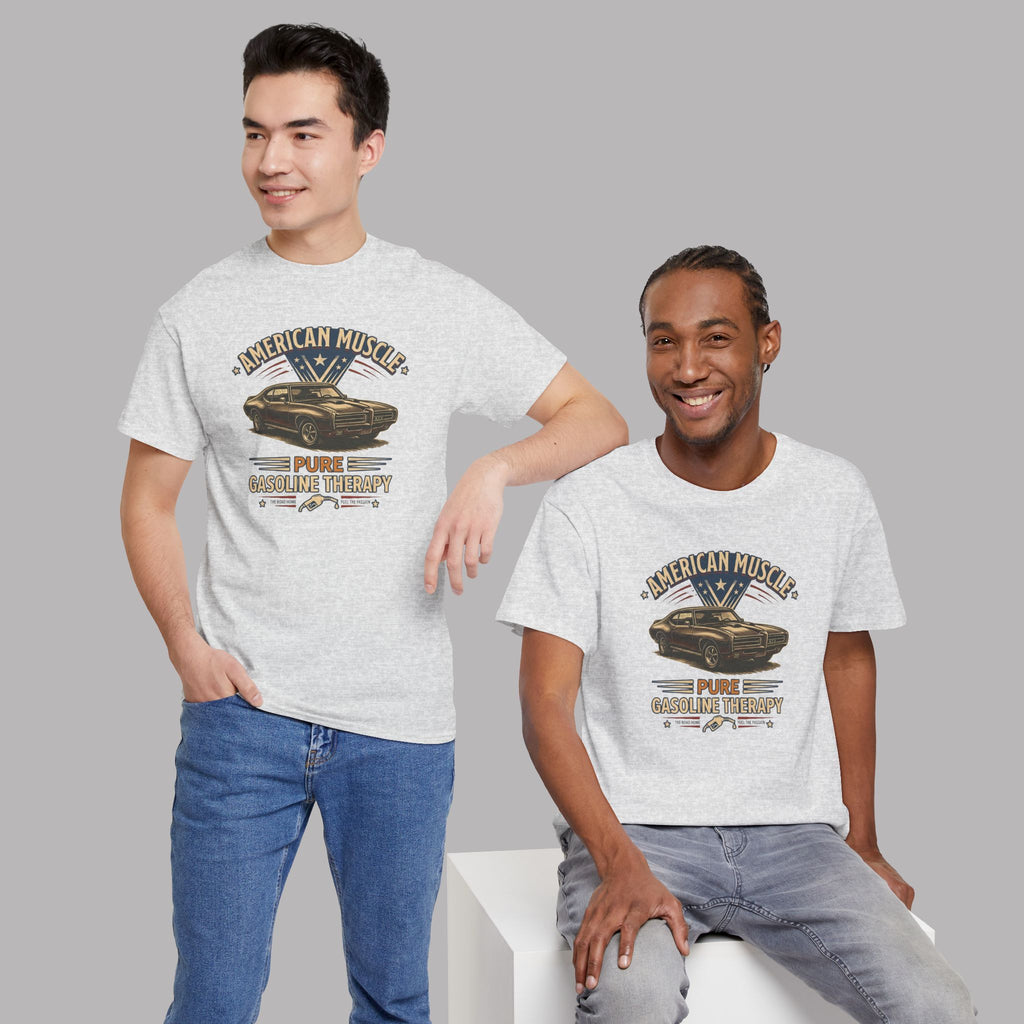 American Muscle Car T-Shirt - Pure Gasoline Therapy Tee