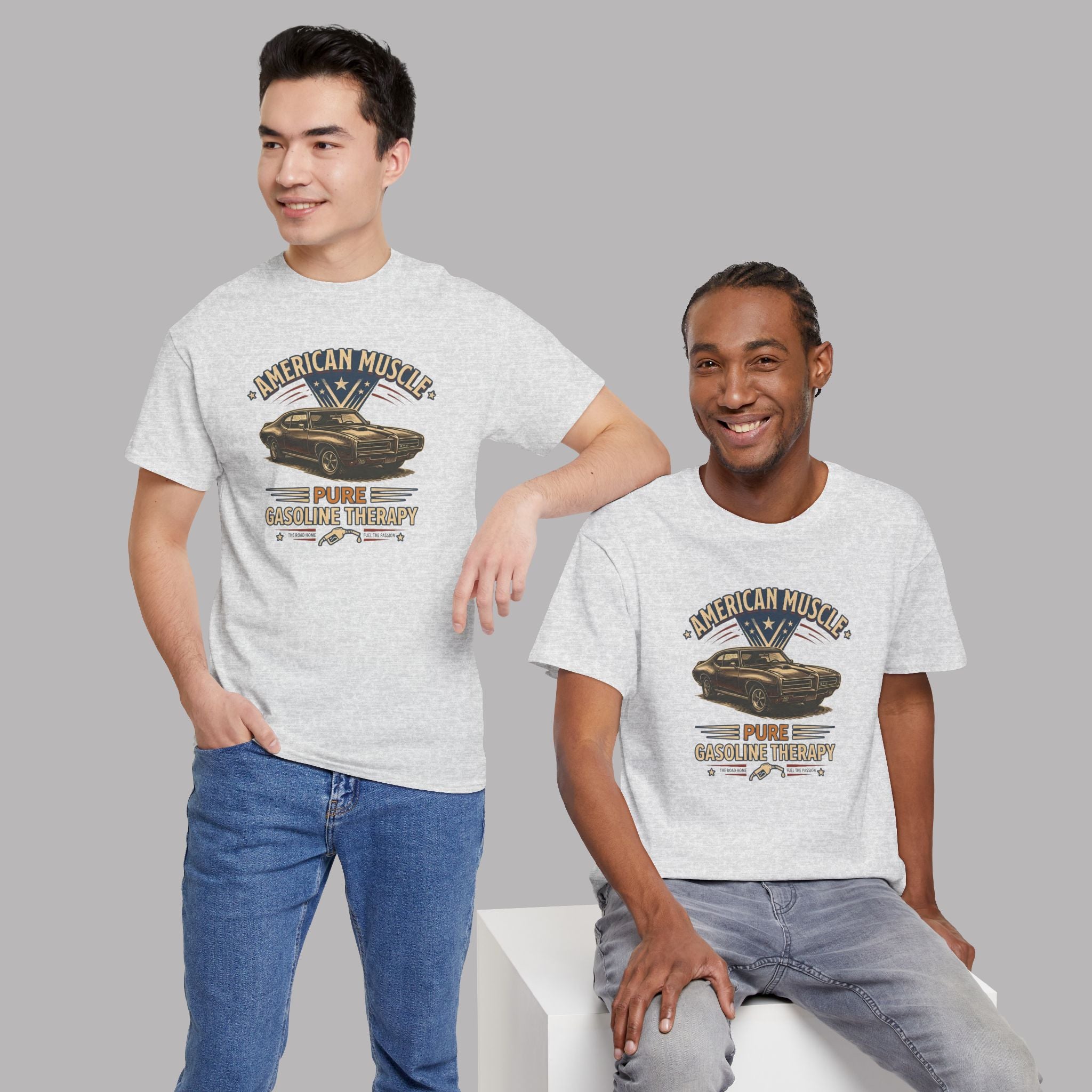 American Muscle Car T-Shirt - Pure Gasoline Therapy Tee