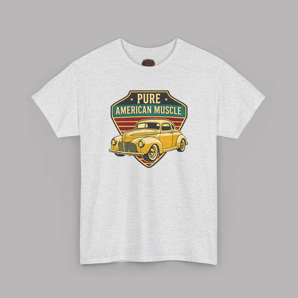 Yellow Hot Rod Shield Tee | Vintage Coupe Graphic Shirt